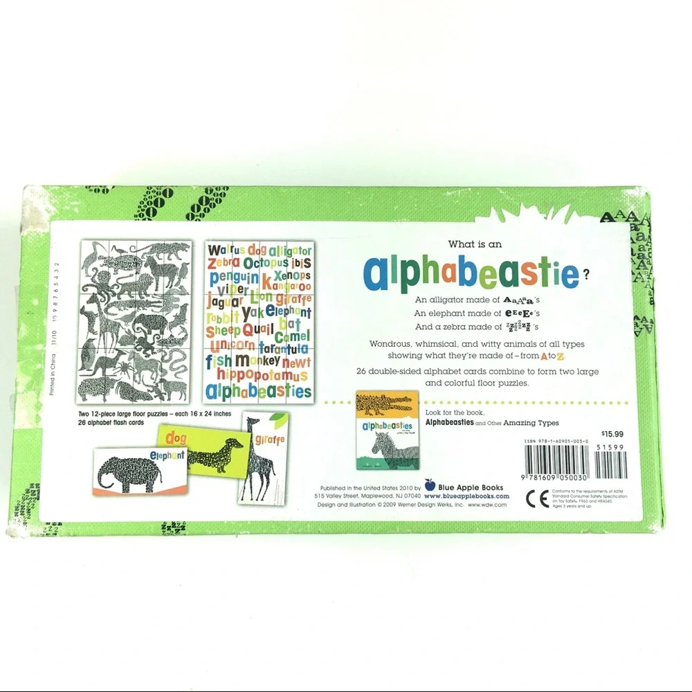 Alphabeasties Alphabet Flash Cards